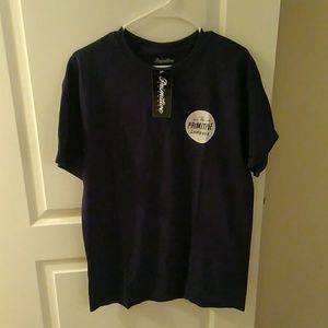 Navy White Logo Primitive Skate Tee